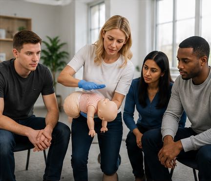 CPR Training for a Baby